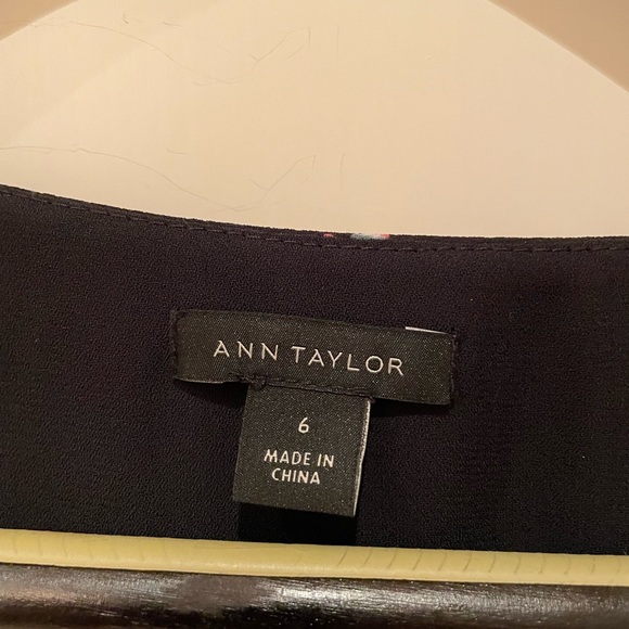 Ann Taylor Meadow Floral Long-sleeve Pleated wrap Dress - Picture 3 of 6